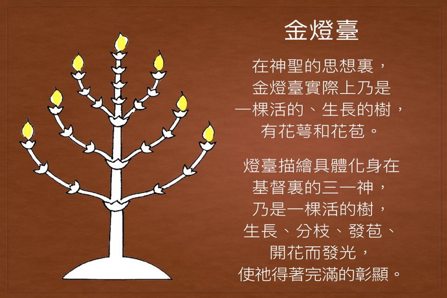 關於金燈台之啟示的圖表Charts concerning the Revelation of the Golden Lampstand